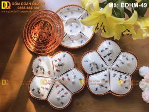 3 mẫu khay đựng bánh kẹo tết sang trọng mã BDHM-49
