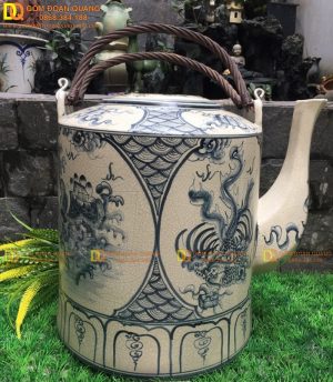 Ấm tích vẽ tứ linh 20 L
