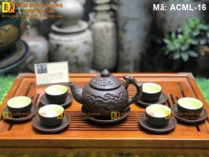 BỘ ẤM CHÉN HOA CHÂM
