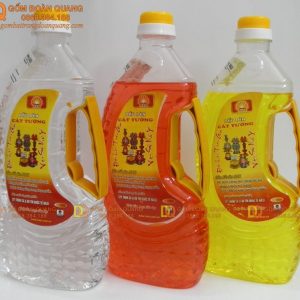 Dầu đốt đèn lưu ly bộ 3 màu - Chai 1,8 lít