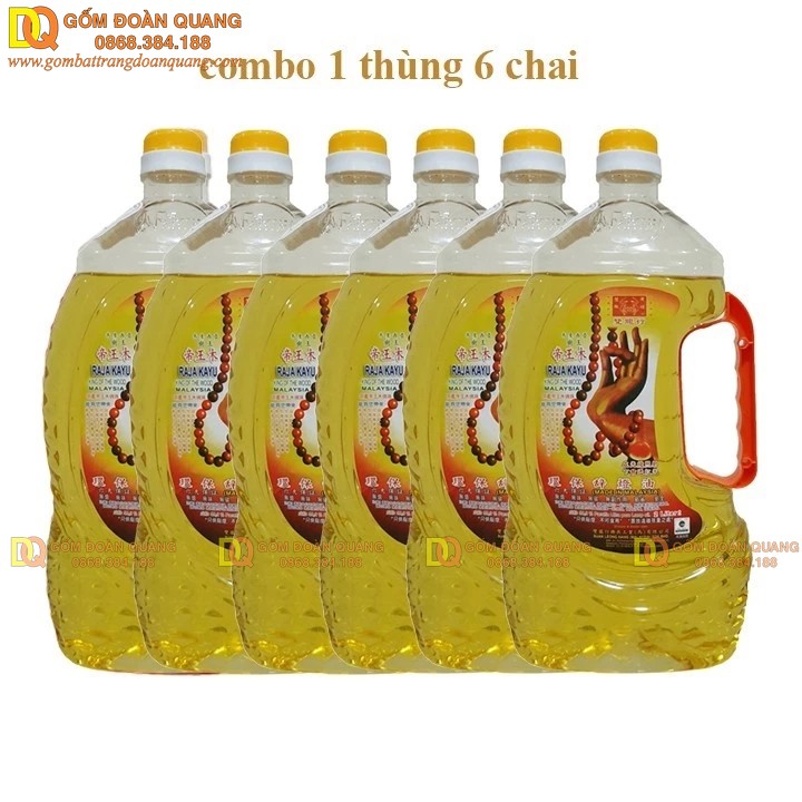 Dầu thắp đèn thờ Lưu Ly Cát Tường bộ 6 chai