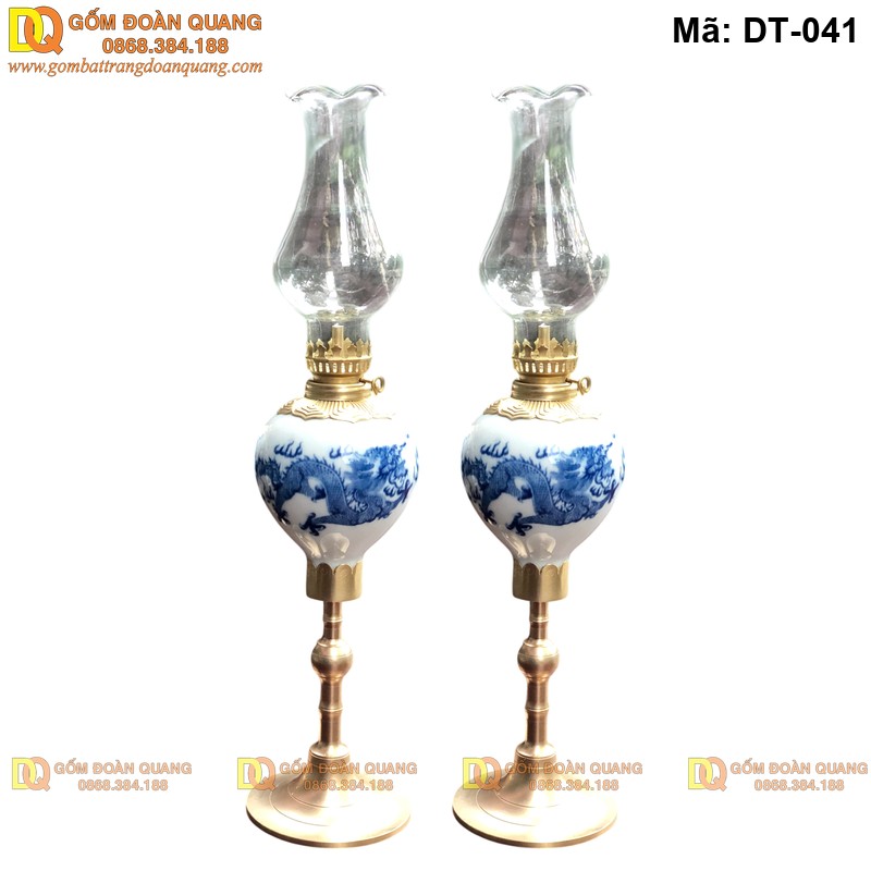 Đèn gốm sứ Bát Tràng chính hãng DT-041