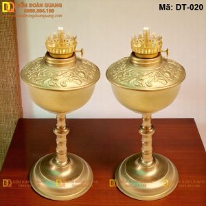 Đèn bàn thờ gốm dáng cổ điển chất liệu sứ cao cấp mã DT-020