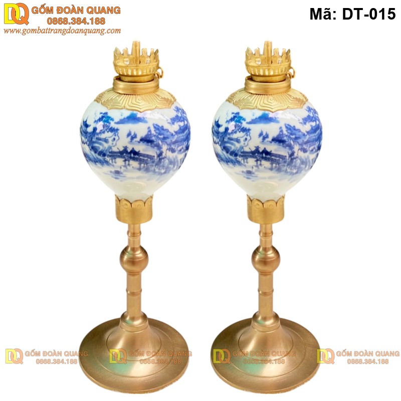 Đèn dầu Bát Tràng đẹp giá rẻ mã DT-015 - Ảnh 2 Đèn dầu Bát Tràng đẹp giá rẻ mã DT-015 - Ảnh 2