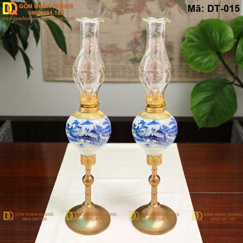 Đèn dầu Bát Tràng đẹp giá rẻ mã DT-015 - Ảnh 3 Đèn dầu Bát Tràng đẹp giá rẻ mã DT-015 - Ảnh 3