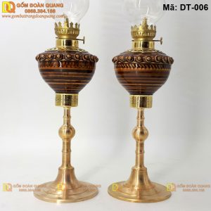 Đèn dầu trên bàn thờ cao cấp mã DT-006