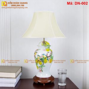 Đèn gốm Bát Tràng trang trí phòng ngủ mã DN-002