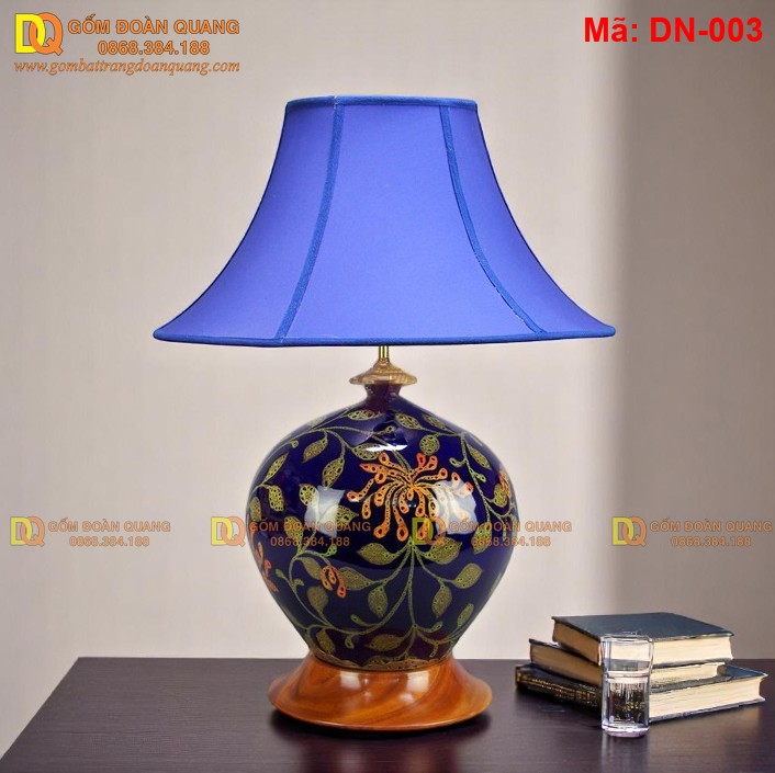 Đèn ngủ gốm sứ Bát Tràng mã DN-003
