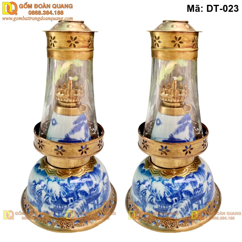 Đèn thắp bàn thờ sử dụng dầu mã DT-023 – Ảnh 2