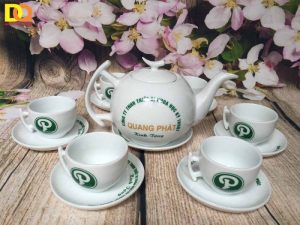 Ấm chén quà tặng dáng bưởi cành