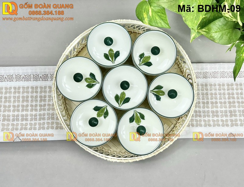 Khay đựng mứt bằng sứ cao cấp mã BDHM-09 - Ảnh 2