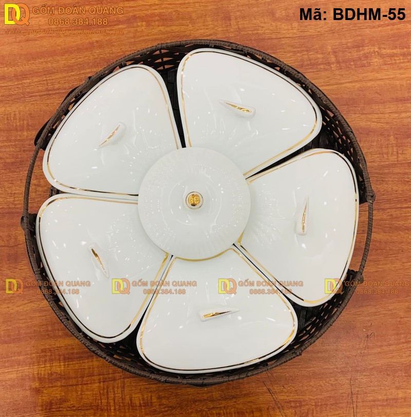 Khay đựng mứt tết sang trọng cao cấp mã BDHM-55 - Ảnh 2