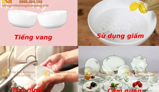 Kiểm tra gốm sứ có bị nhiễm độc hay không