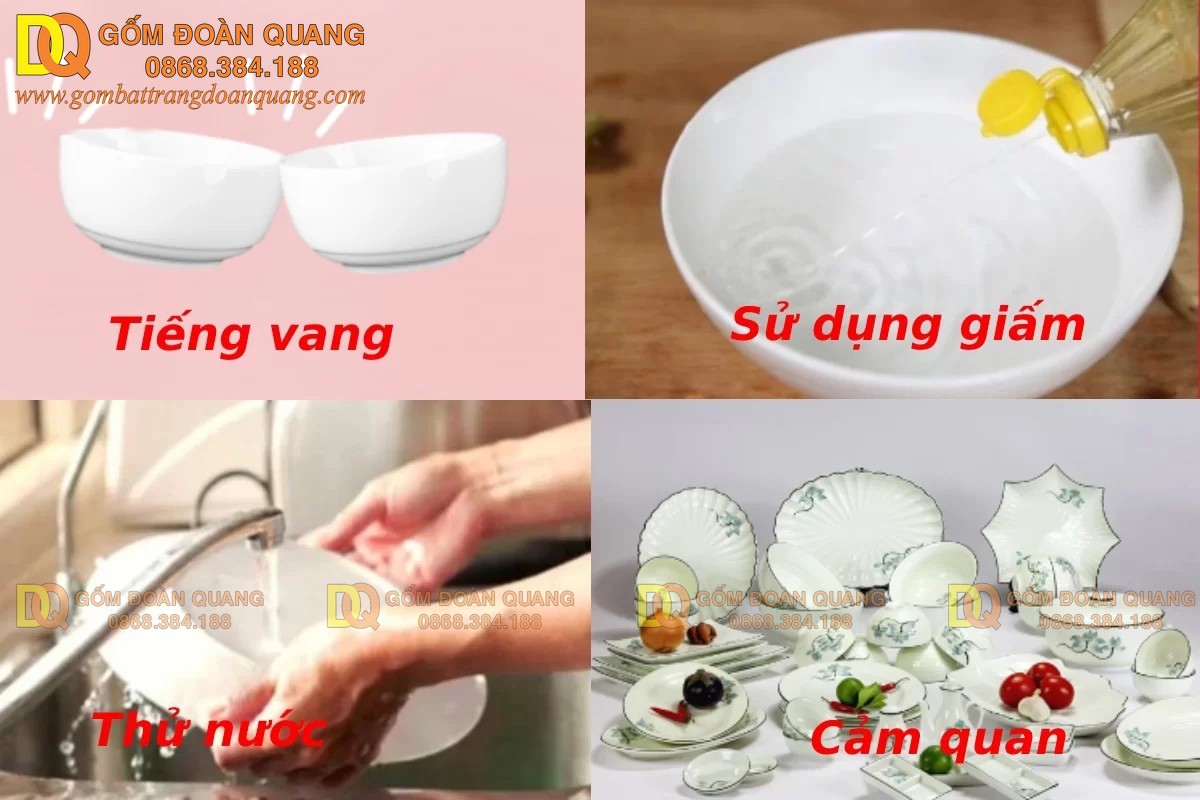 Kiểm tra gốm sứ có bị nhiễm độc hay không