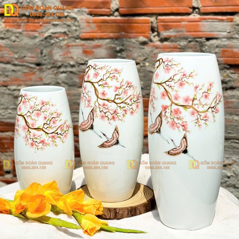 Lọ hoa Bát Tràng cao cấp sang trọng