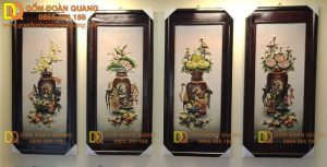 Tranh Sứ Tứ Bình Bát Tràng S2