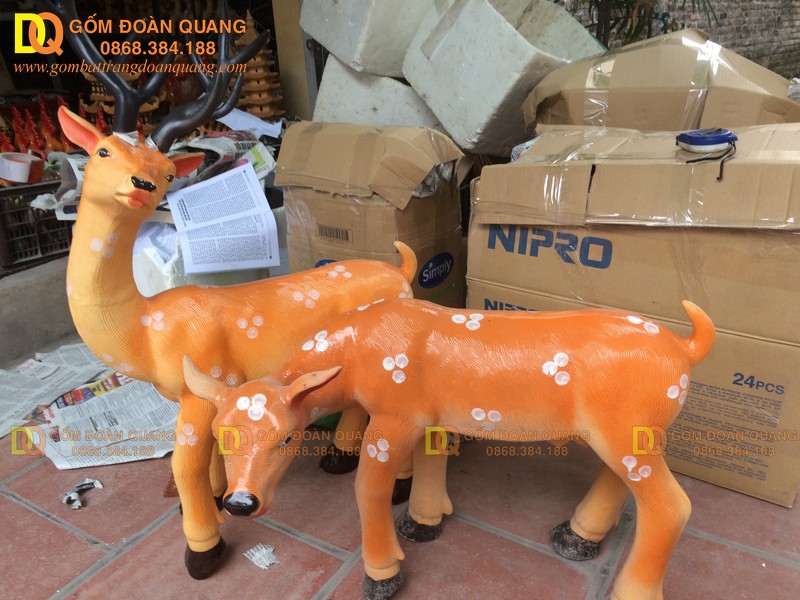 Tượng gốm sứ Bát Tràng - Xưởng gốm Đoàn Quang