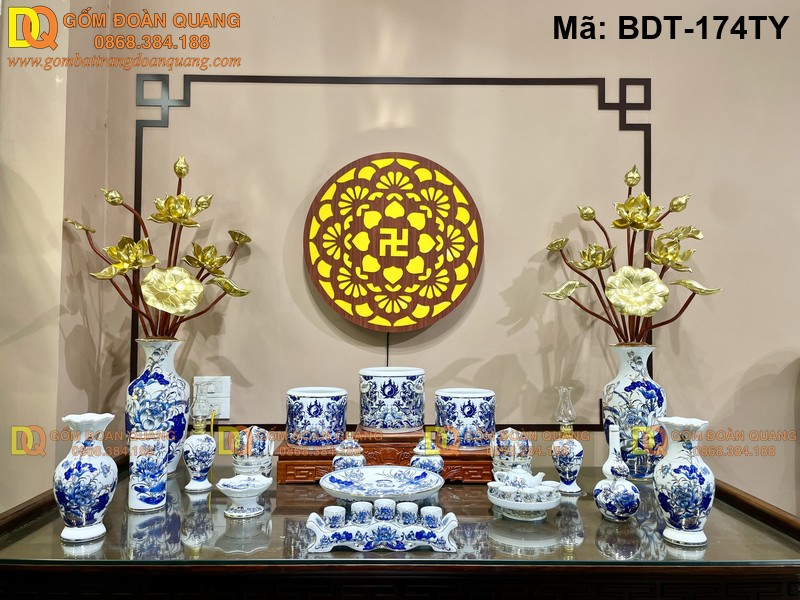 Bộ đồ thờ cơ bản cho không gian nhỏ mã BDT-174TY