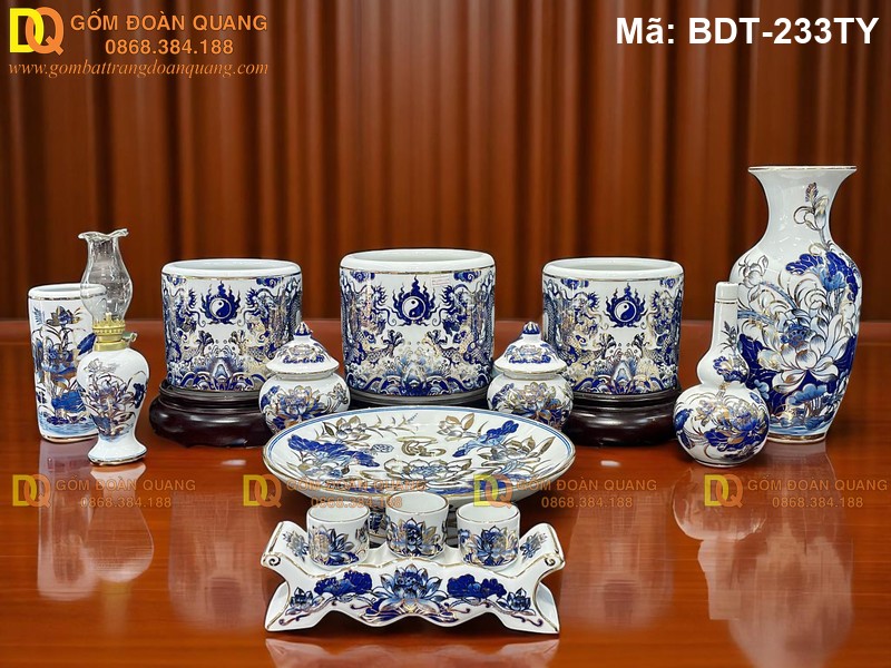 Bộ đồ thờ cơ bản cho mọi gia đình mã BDT-233TY - Ảnh 2