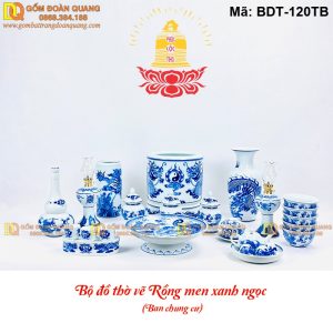 Bộ đồ thờ cơ bản đầy đủ tiện nghi mã BDT-120TB