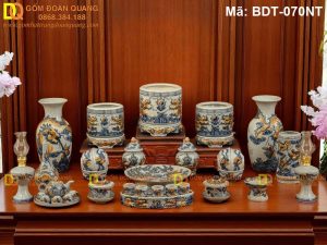 Bộ đồ thờ cơ bản đẹp chuẩn tâm linh mã BDT-070NT