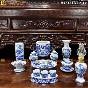 Bộ đồ thờ cúng đầy đủ phong thủy mã BDT-259TY
