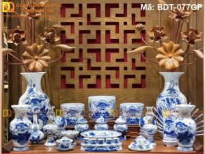 Bộ đồ thờ đầy đủ trọn bộ đẹp mã BDT-077GP