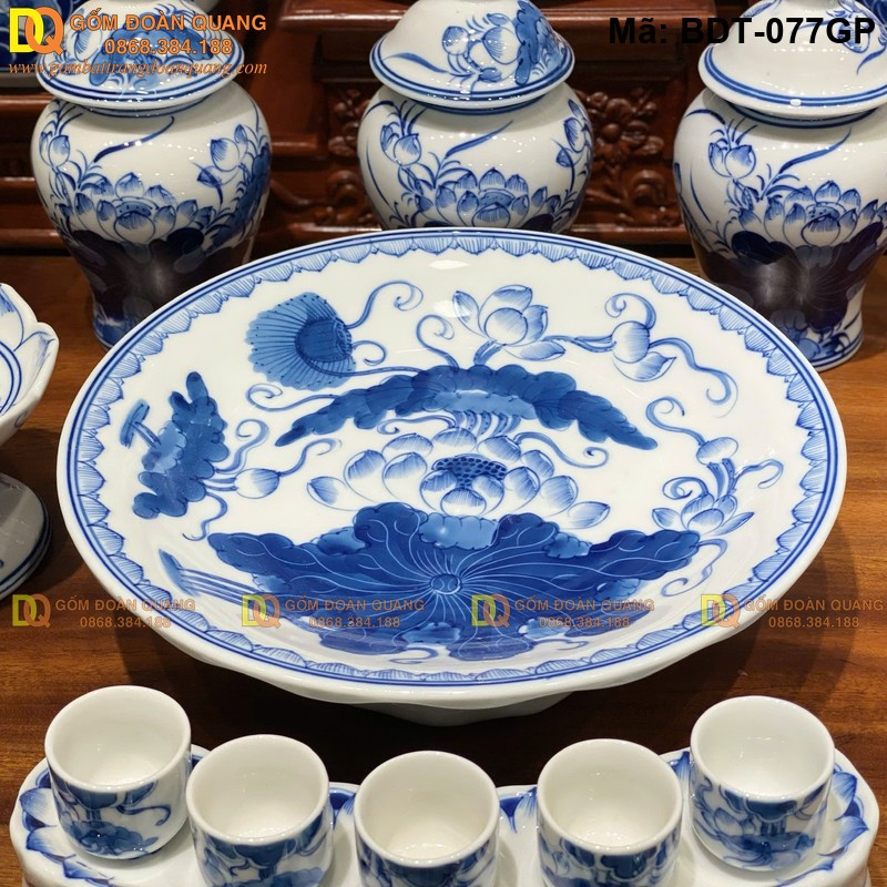 Bộ đồ thờ đầy đủ trọn bộ đẹp mã BDT-077GP - Ảnh 11