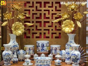 Bộ đồ thờ đẹp chuẩn tâm linh mã BDT-081GP