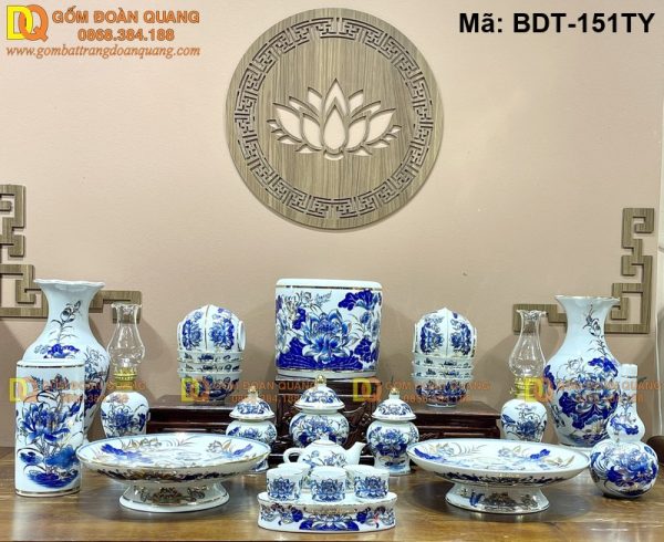 Bộ đồ thờ đẹp tinh tế từng chi tiết mã BDT-151TY