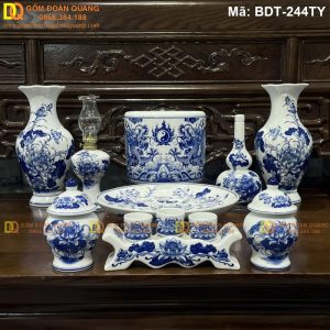 Bộ đồ thờ đủ lễ vật truyền thống mã BDT-244TY