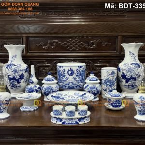 Bộ đồ thờ gia tiên truyền thống đẹp mã BDT-339TY