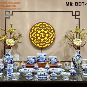 Bộ đồ thờ gia tiên truyền thống tinh tế mã BDT-173TY