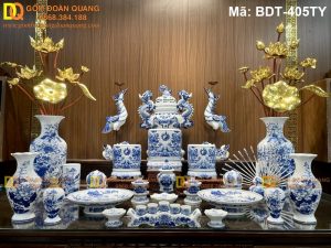 Bộ thờ gốm sứ Bát Tràng chính hiệu mã BDT-405TY