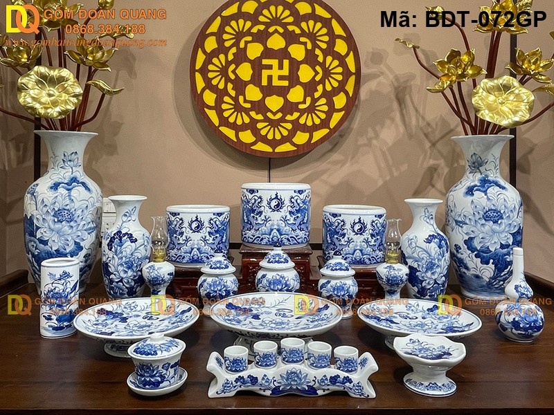 Đồ bàn thờ đẹp chuẩn tâm linh mã BDT-072GP
