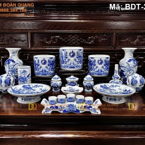 Đồ bàn thờ gốm sứ Bát Tràng mã BDT-282TY