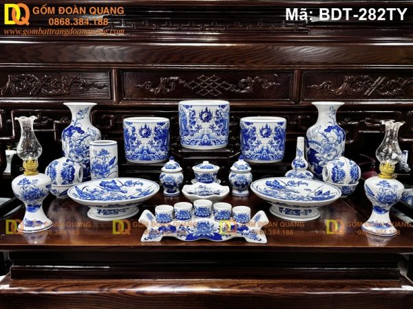 Đồ bàn thờ gốm sứ Bát Tràng mã BDT-282TY