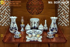 Đồ thờ bằng gốm Bát Tràng chuẩn phong thủy mã BDT-101LA
