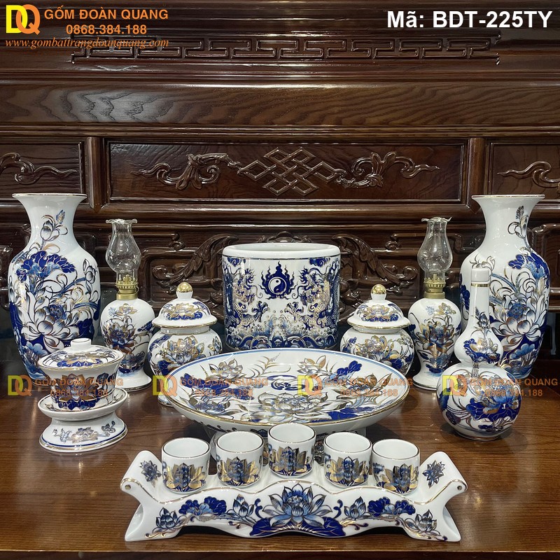 Đồ thờ bằng gốm sứ truyền thống mã BDT-225TY