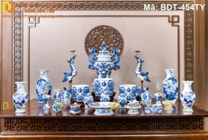 Đồ thờ bằng gốm thủ công Bát Tràng mã BDT-454TY