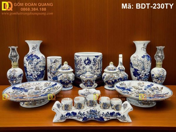 Đồ thờ bằng gốm truyền thống dân tộc mã BDT-230TY - Ảnh 2