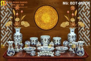 Đồ thờ bằng sứ chuẩn phong thủy mã BDT-097LA