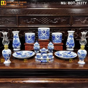 Đồ thờ bằng sứ đẹp và bền theo năm tháng mã BDT-263TY