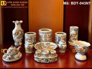 Đồ thờ Bát Tràng cao cấp mã BDT-043NT