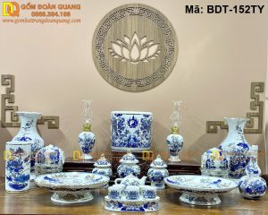 Đồ thờ Bát Tràng cao cấp, sang trọng mã BDT-152TY