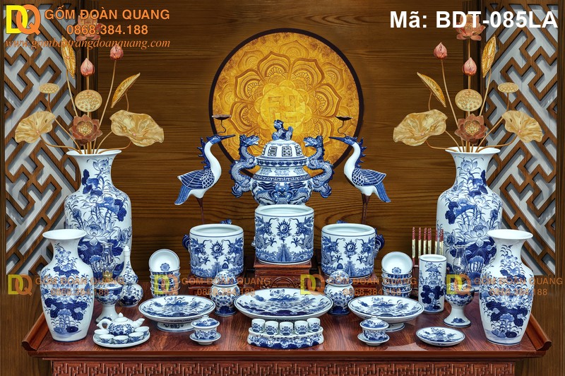 Đồ thờ Bát Tràng đẹp chuẩn tâm linh mã BDT-085LA