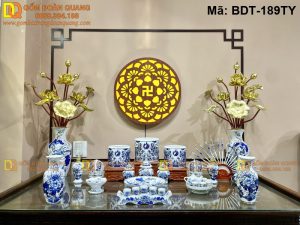 Đồ thờ Bát Tràng gốm sứ thủ công tinh tế mã BDT-189TY
