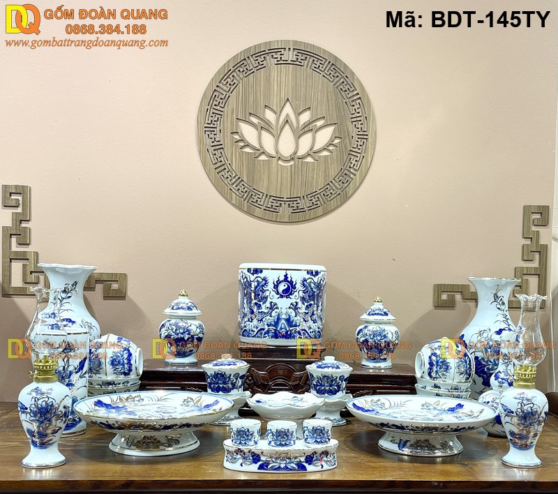 Đồ thờ cao cấp cho phòng thờ sang trọng mã BDT-145TY
