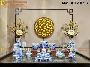 Đồ thờ cúng Bát Tràng đẹp, giá hợp lý mã BDT-187TY