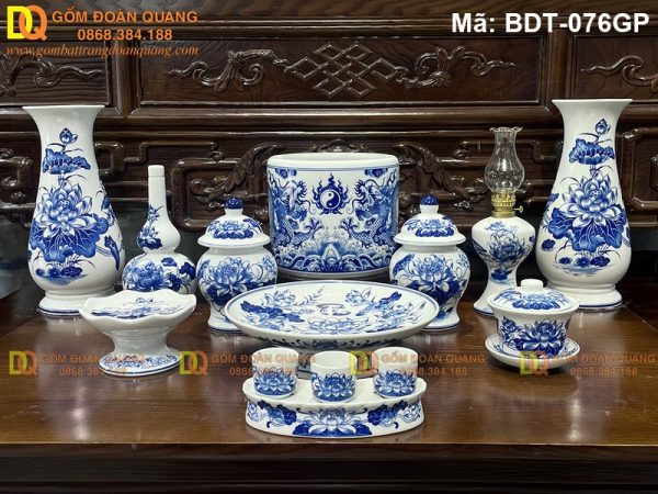 Đồ thờ cúng gia tiên đẹp chuẩn tâm linh mã BDT-076GP
